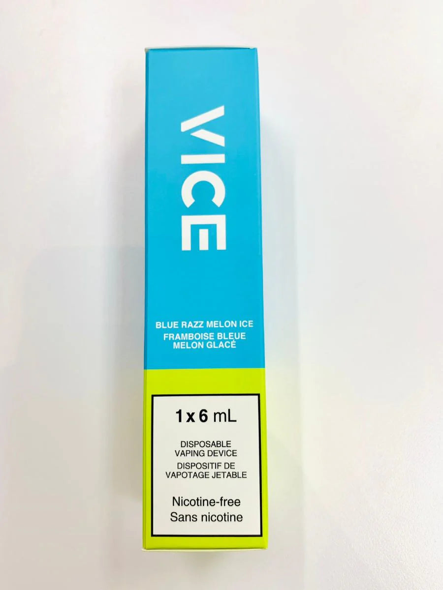 VICE 2500 DISPOSABLE VAPE - BLUE RAZZ MELON ICE NIC-FREE