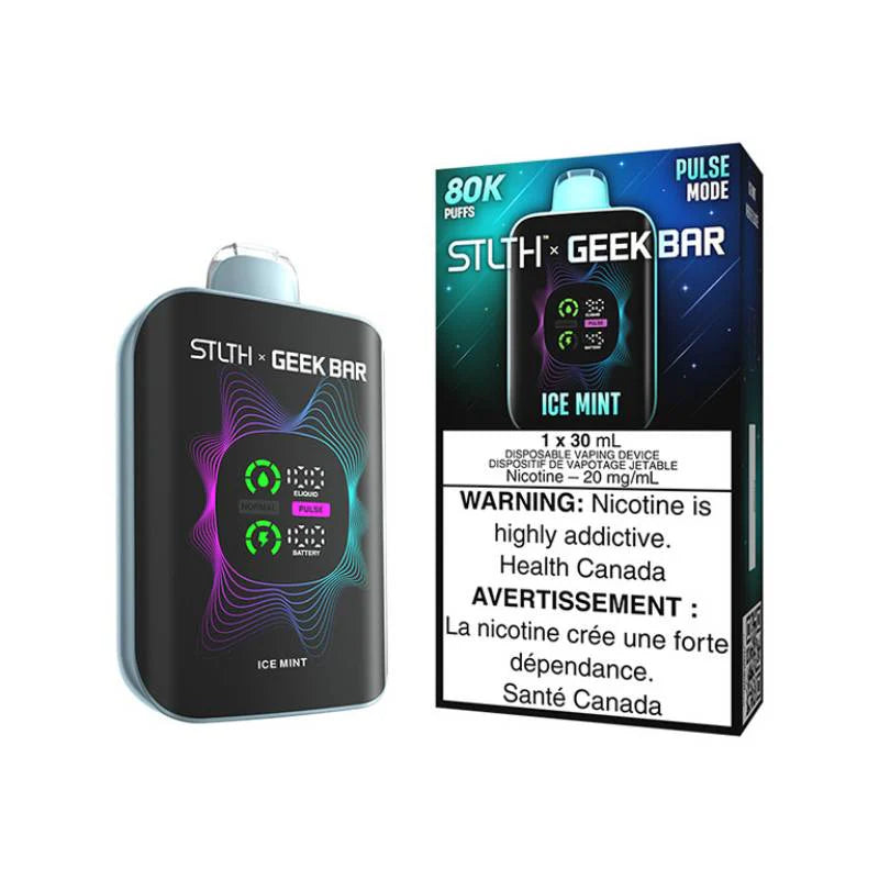 STLTH x Geek Bar 80K Disposable Vape - Ice Mint, 80000 Puffs Uni Vape STLTH x Geek Bar 80K Disposable Vape - Ice Mint, 80000 Puffs Uni Vape