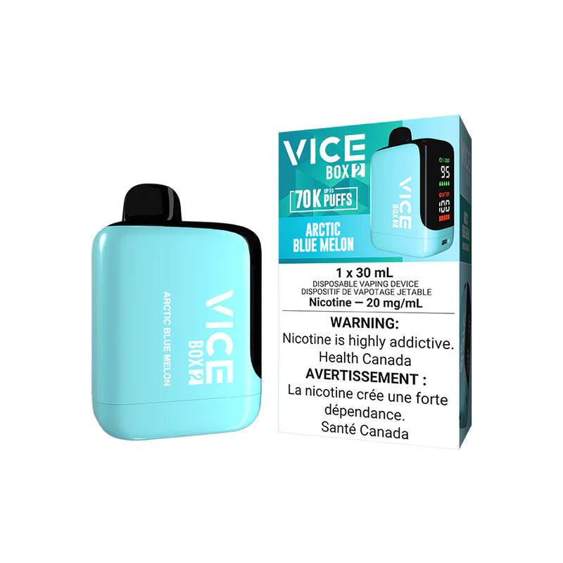 VICE BOX 2 70K ARCTIC BLUE MELON DISPOSABLE VAPE