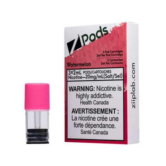 ZIIP LAB Z POD CARTRIDGE PRE-FILLED 3 PIECE PACK- WATERMELON