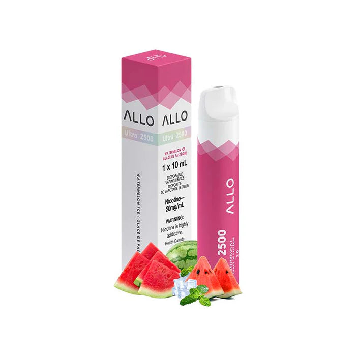 ALLO ULTRA 2500 DISPOSABLE VAPE - WATERMELON ICE