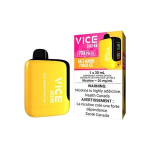 VICE BOX 2 70K RAZZ MANGO PUNCH ICE DISPOSABLE VAPE