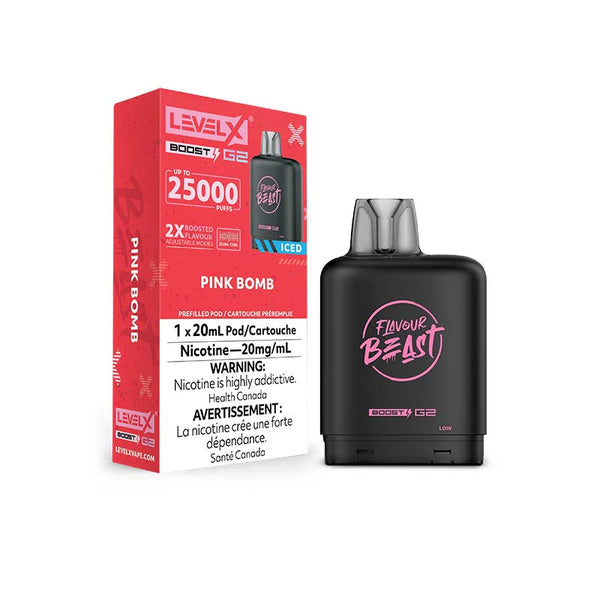 FLAVOUR BEAST LEVEL X G2 BOOST 25KPOD PRÉ-REMPLI - WEEK-END WATERMELON ICED