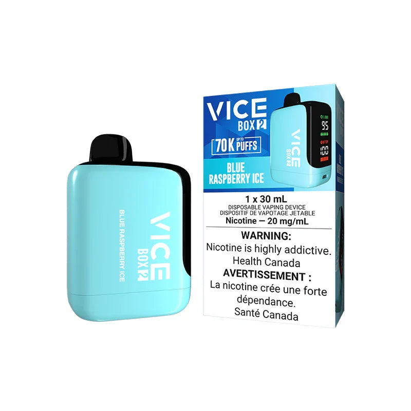 VICE BOX 2 70K BLUE RASPBERRY ICE DISPOSABLE VAPE