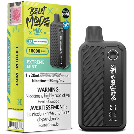 BEAST MODE MAX 18K EXTREME MINT BY FLAVOUR BEAST DISPOSABLE VAPE