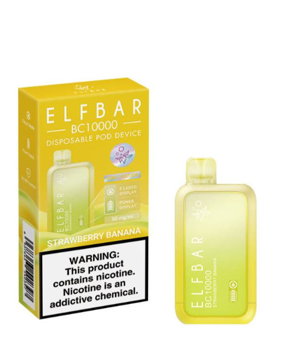 ELF BAR BC10000 DISPOSABLE VAPE - STRAWBERRY BANANA