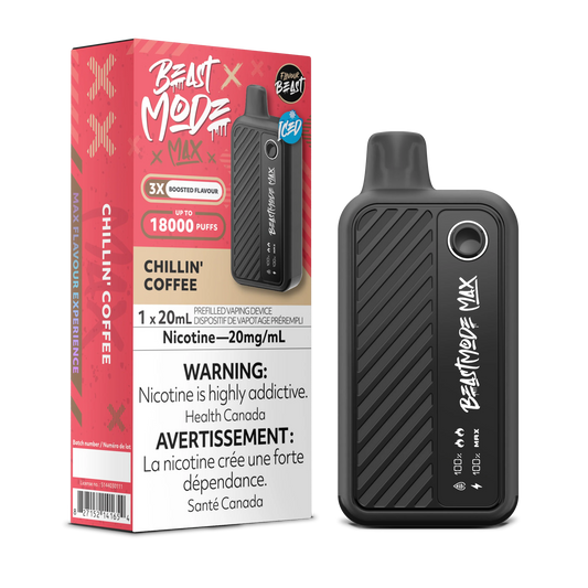 BEAST MODE MAX 18K CHILLIN COFFEE BY FLAVOUR BEAST DISPOSABLE VAPE