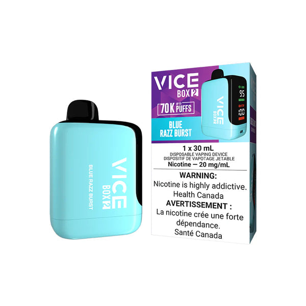 VICE BOX 2 70K BLUE RAZZ BURST DISPOSABLE VAPE