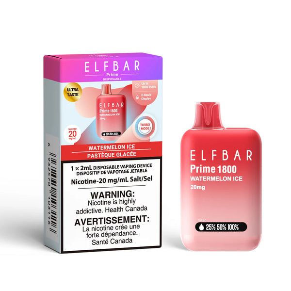 Elf Bar Prime 1800 Watermelon Ice disposable