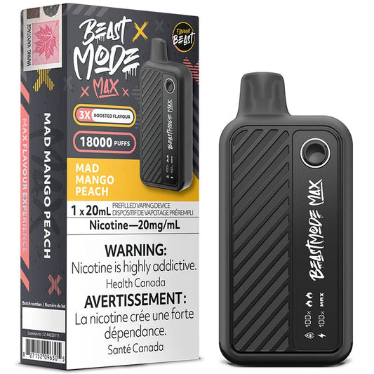 BEAST MODE MAX 18K MAD MANGO PEACH BY FLAVOUR BEAST DISPOSABLE VAPE