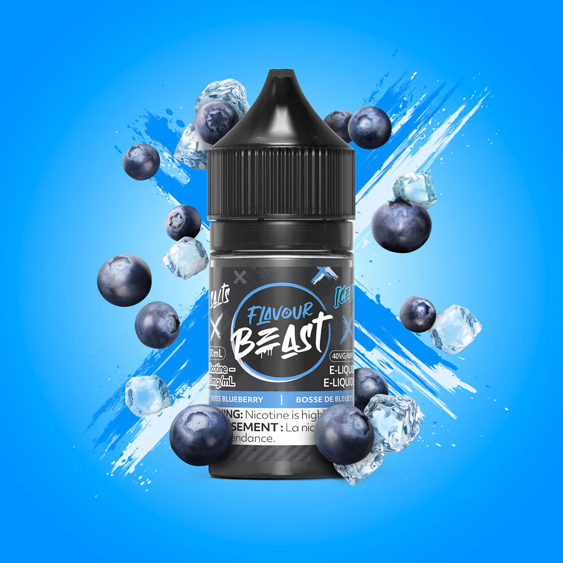 FLAVOUR BEAST E-LIQUID 30ML - BOSS BLUEBERRY ICED