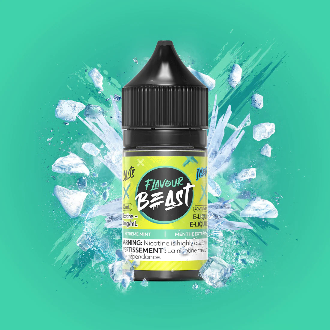 FLAVOUR BEAST E-LIQUID 30ML - EXTREME MINT ICED