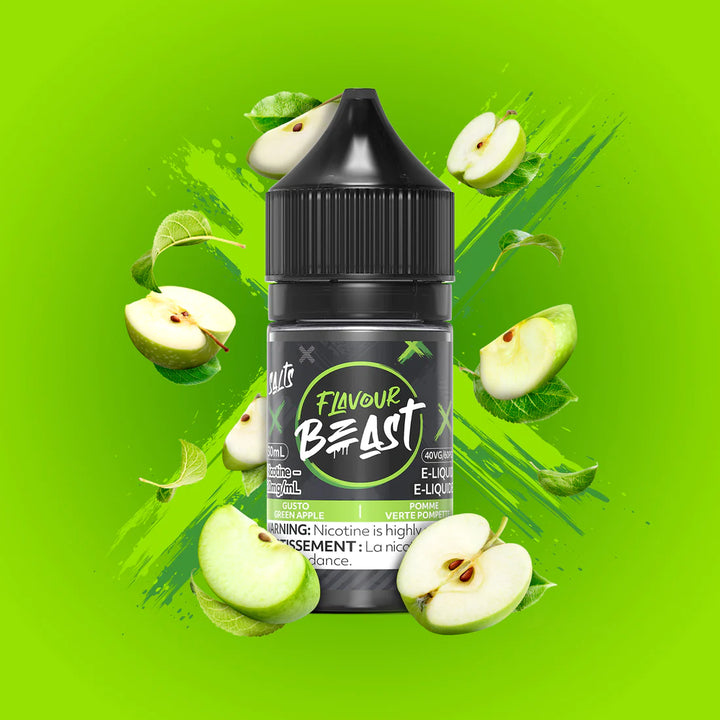 FLAVOUR BEAST E-LIQUID 30ML - GUSTO GREEN APPLE