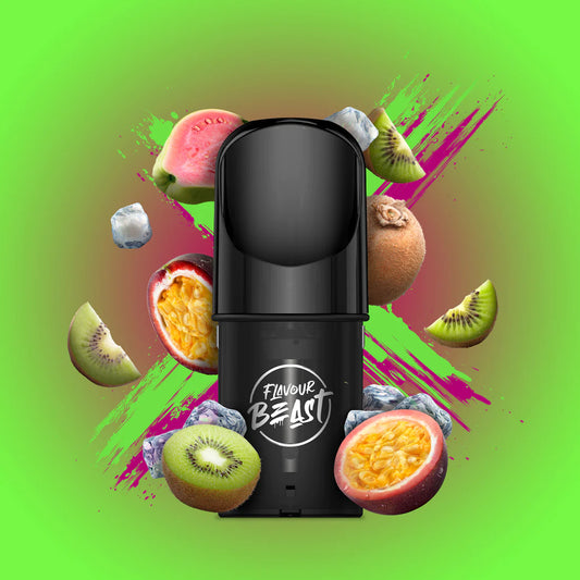 FLAVOUR BEAST PRE-FILLED POD - KEWL KIWI PASSIONFRUIT ICED