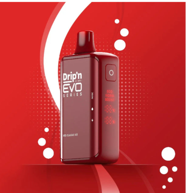 ENVI DRIP'N EVO 28K DISPOSABLE VAPE - RED CLASSIC ICE