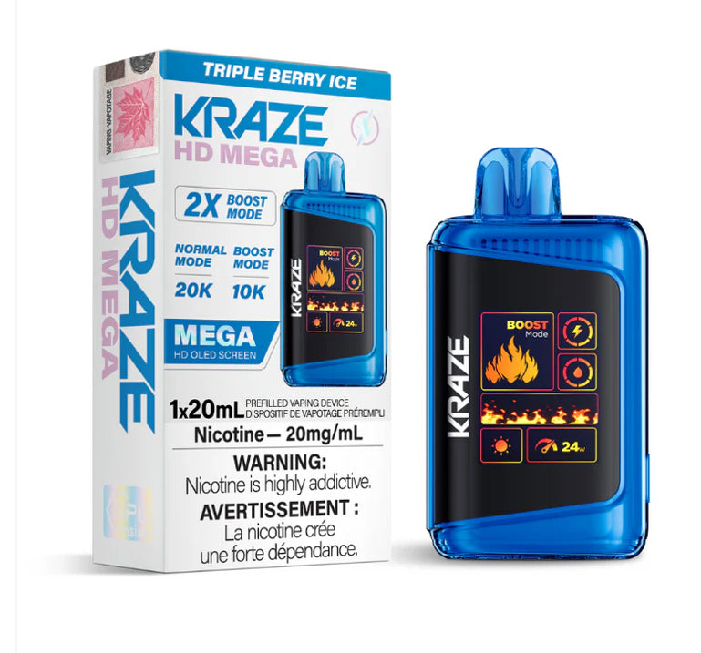 Glace aux triples baies Kraze HD Mega 20 000