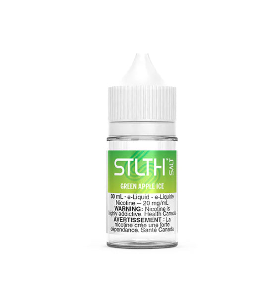 GRAB NOW ! GREEN APPLE ICE STLTH SALTS vape juice available in 20mg/mL strength and 30ml bottle. Fast shipping available in PROVINCE OF QUEBEC.  