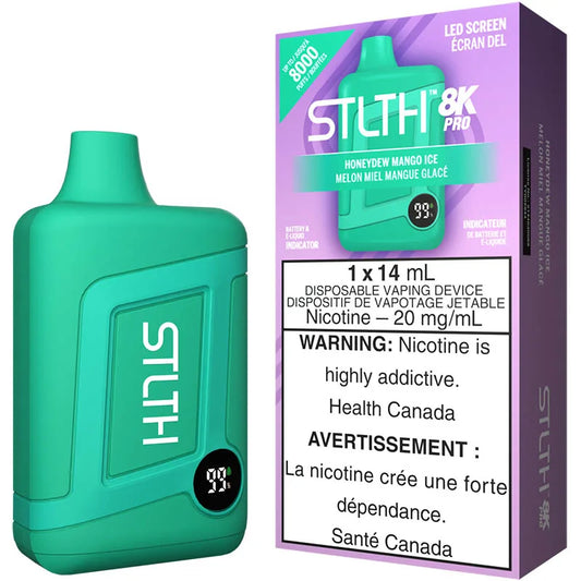 STLTH 8K PRO DISPOSABLE VAPE - HONEYDEW MANGO ICE