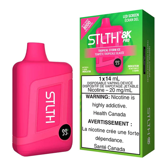 STLTH 8K PRO DISPOSABLE VAPE - TROPICAL STORM ICE