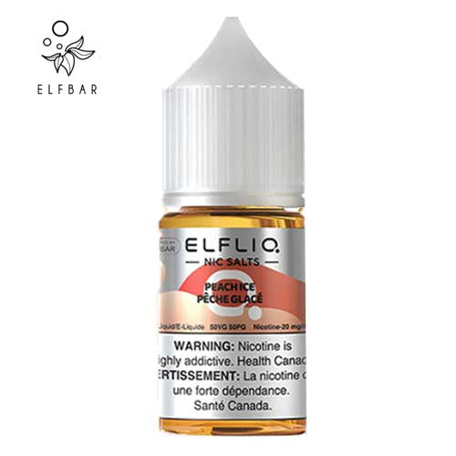 ELFLIQ NIC SALTS E-LIQUID 30ML - PEACH ICE