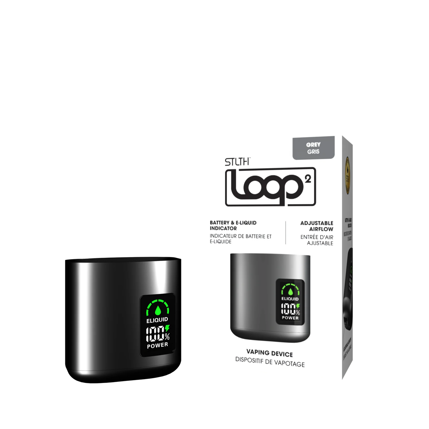 STLTH LOOP 2 CLOSED POD DEVICE- GREY