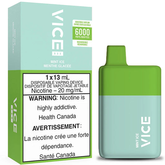 VICE BOX 6000 DISPOSABLE VAPE- MINT ICE
