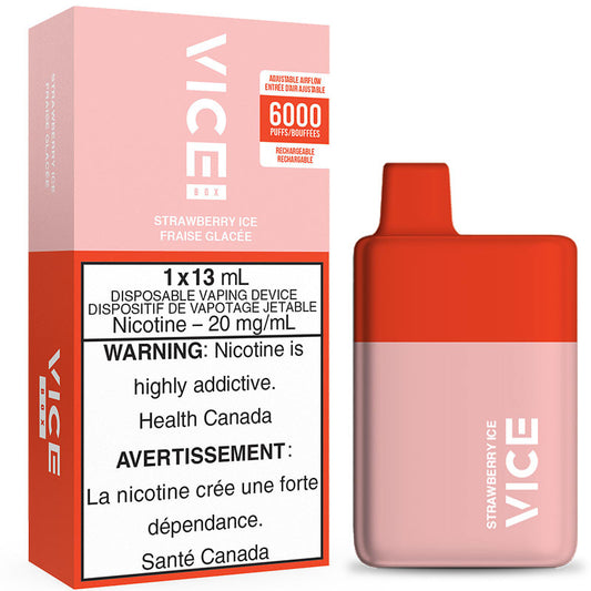 VICE BOX 6000 DISPOSABLE VAPE- STRAWBERRY ICE