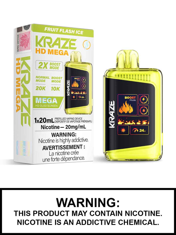 Kraze hd méga 20k glace flash aux fruits
