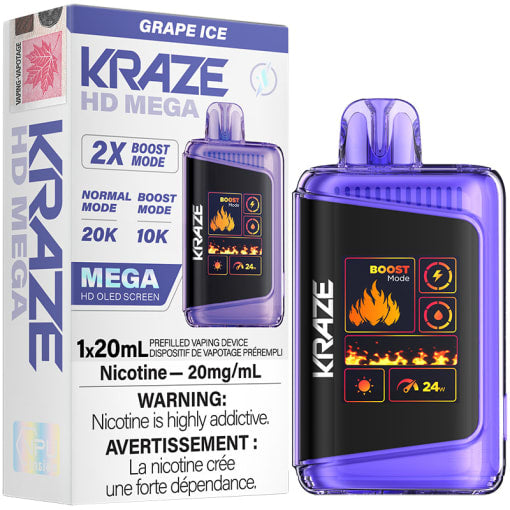Kraze HD Mega 20K Raisin Glace