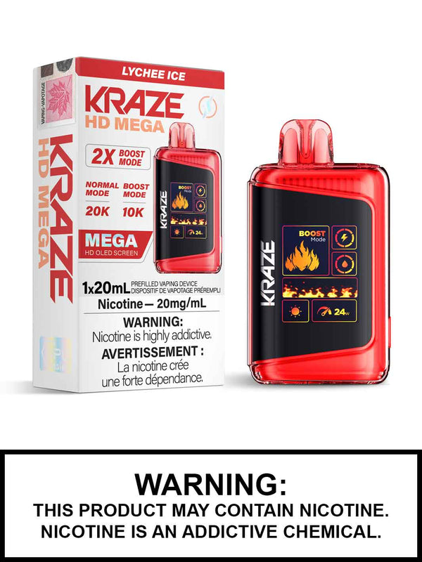 Kraze HD Mega 20k Litchi Glace