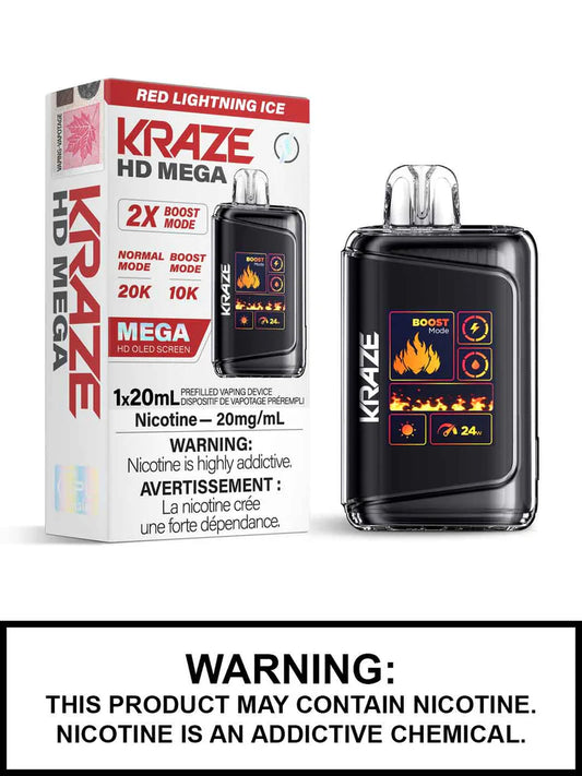 KRAZE HD MEGA 20K RED LIGHTNING ICE