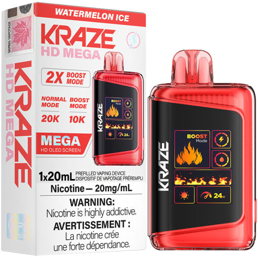 Kraze hd mega 20k watermelon ice