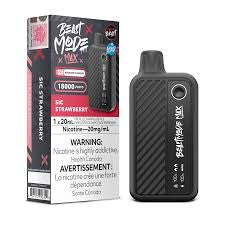 FLAVOUR BEAST BEAST MODE MAX 18k DISPOSABLE VAPE- sic strawberry iced