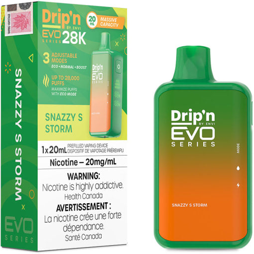 ENVI DRIP'N EVO 28K DISPOSABLE VAPE - SNAZZY’S STORM