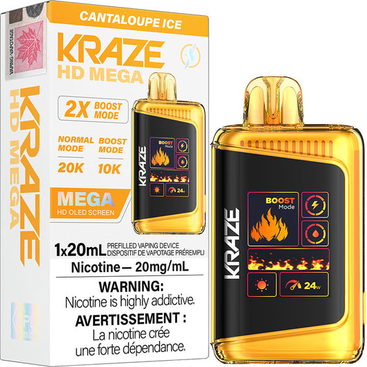 Kraze hd mega 20k Cantaloupe Ice