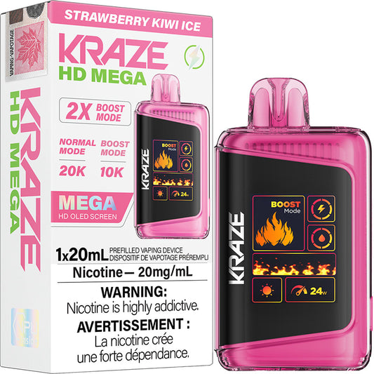 KRAZE HD MEGA 20K STRAWBERRY KIWI ICE