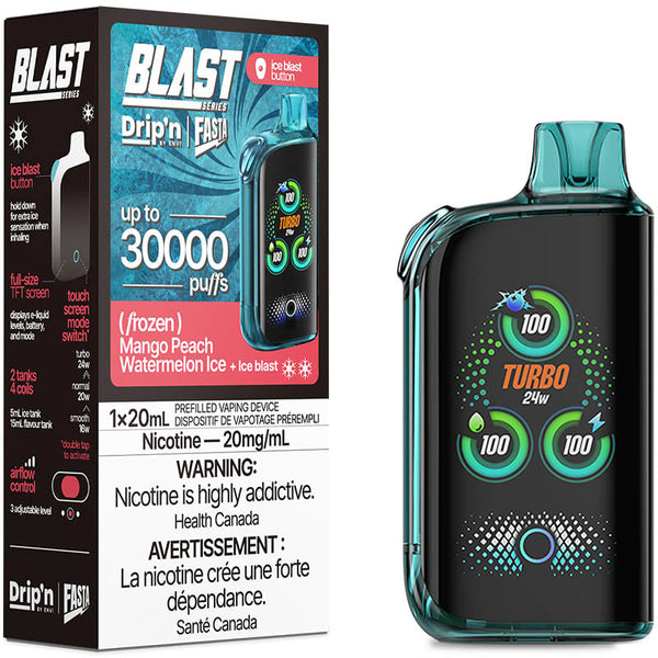 Drip'n Envi Fasta Blast 30k - Glace à la mangue, à la pêche et à la pastèque