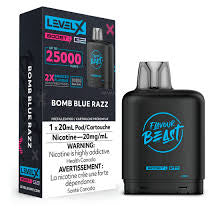 FLAVOUR BEAST LEVEL X G2 BOOST 25K PRE-FILLED POD- BOMB BLUE RAZZ