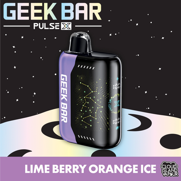 Geek bar pulse x lime berry orange ice