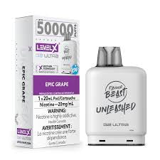FLAVOUR BEAST LEVEL X UNLEASHED 50k POD- EPIC GRAPE