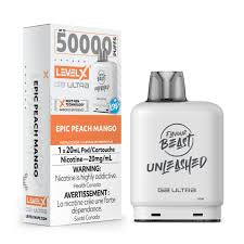 FLAVOUR BEAST LEVEL X UNLEASHED 50k POD- EPIC PEACH MANGO