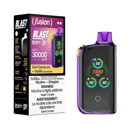 Red classic ice + vanilla fusion blast