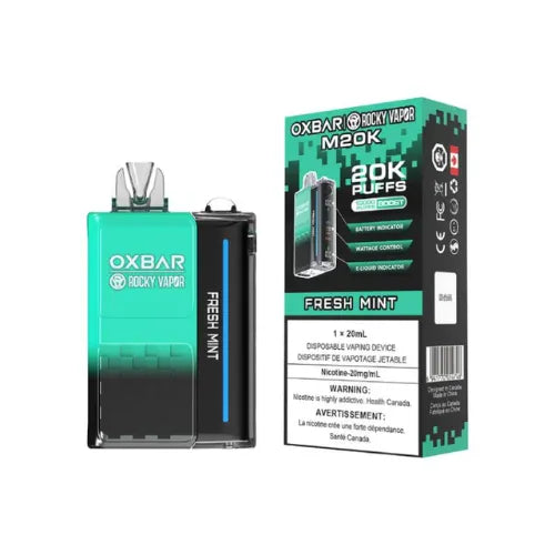 Rocky Vapor Oxbar M20K Nicotine Free - Fresh Mint
