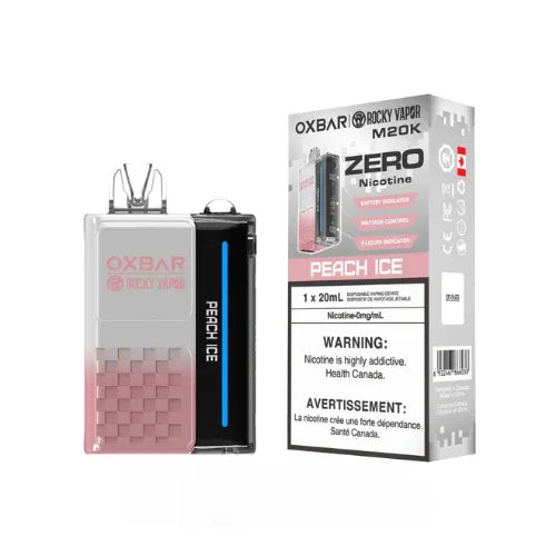 Rocky Vapor Oxbar M20K Nicotine Free Peach Ice