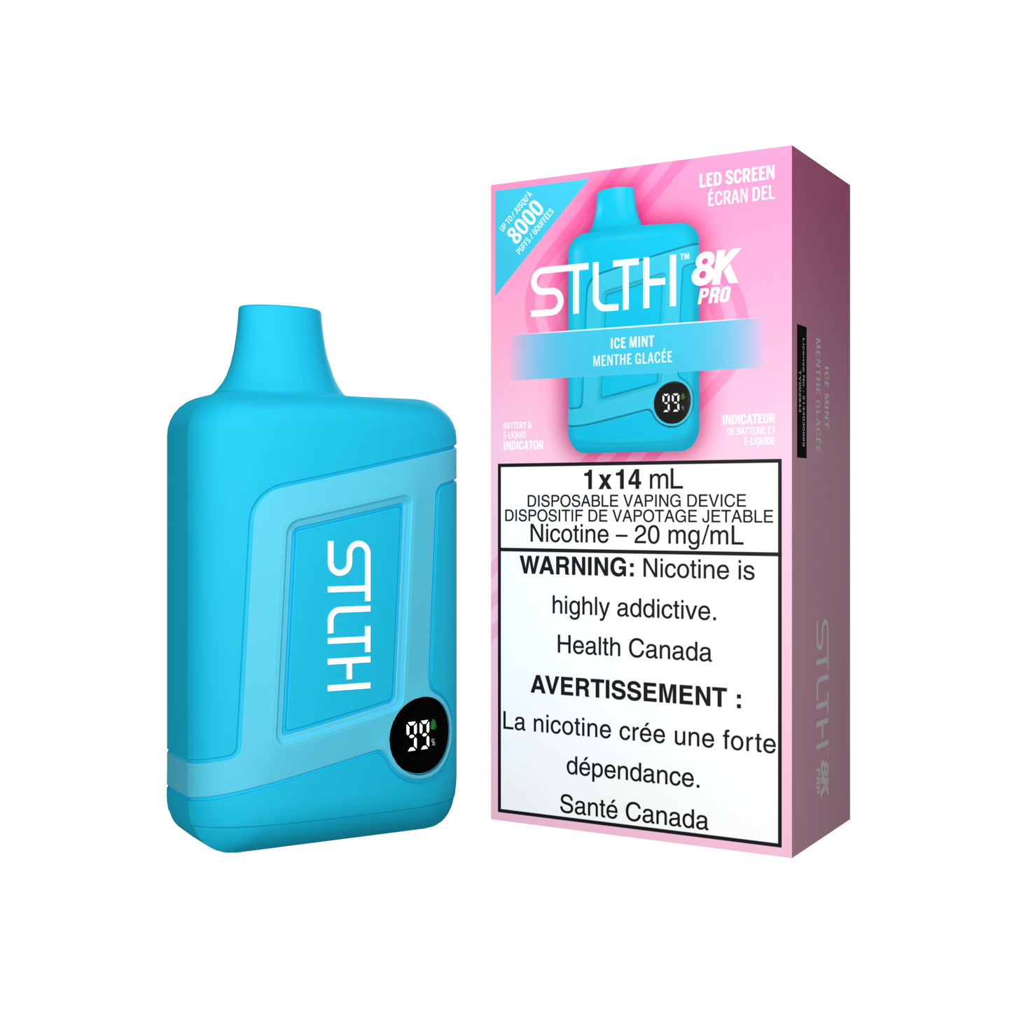 STLTH 8K PRO DISPOSABLE VAPE - ICE MINT