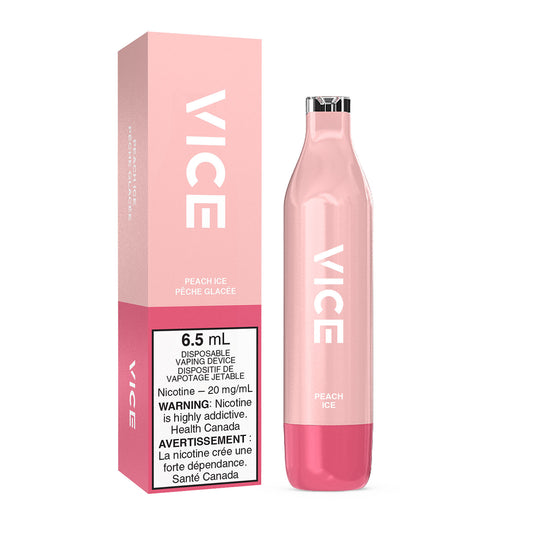 VICE 2500 DISPOSABLE VAPE - PEACH ICE