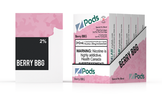 ZIIP LAB Z POD CARTRIDGE PRE-FILLED 3 PIECE PACK - BERRY BBG