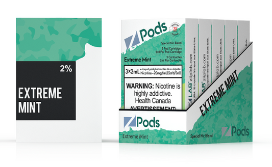 ZIIP LAB Z POD CARTRIDGE PRE-FILLED 3 PIECE PACK - EXTREME MINT