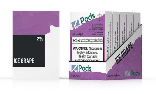 ZIIP LAB Z POD CARTRIDGE PRE-FILLED 3 PIECE PACK - ICE GRAPE