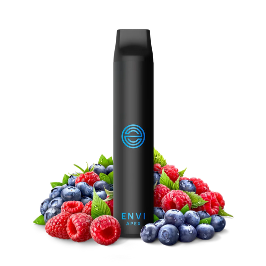 BLUE RAZZ ENVI APEX 2500 DISPOSABLE VAPE: Featuring 2500 puffs , 6.5ml of eliquid and non rechargeable. Fast shipping to Quebec - Shop now.